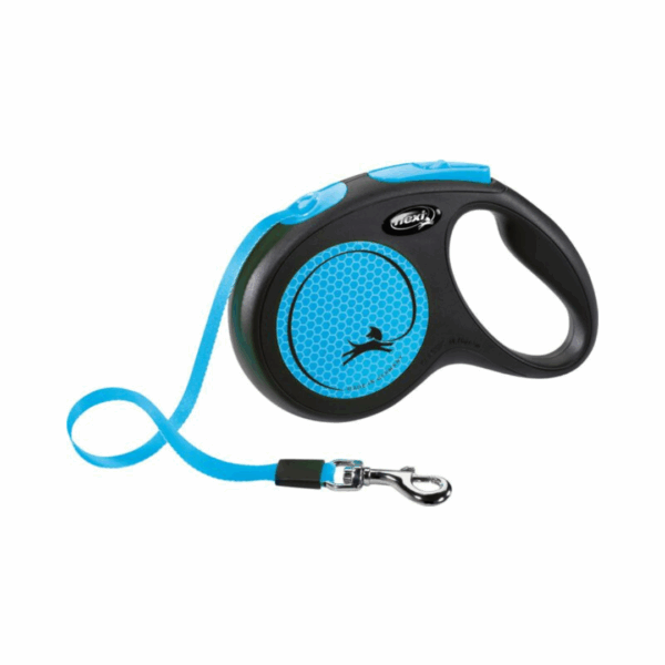 Flexi New Neon Tape Leash by Trixie-Blue